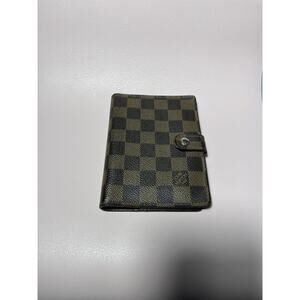 NICE! US SELLER Vintage Louis Vuitton Damier Ebene Agenda PM Planner With Ruler